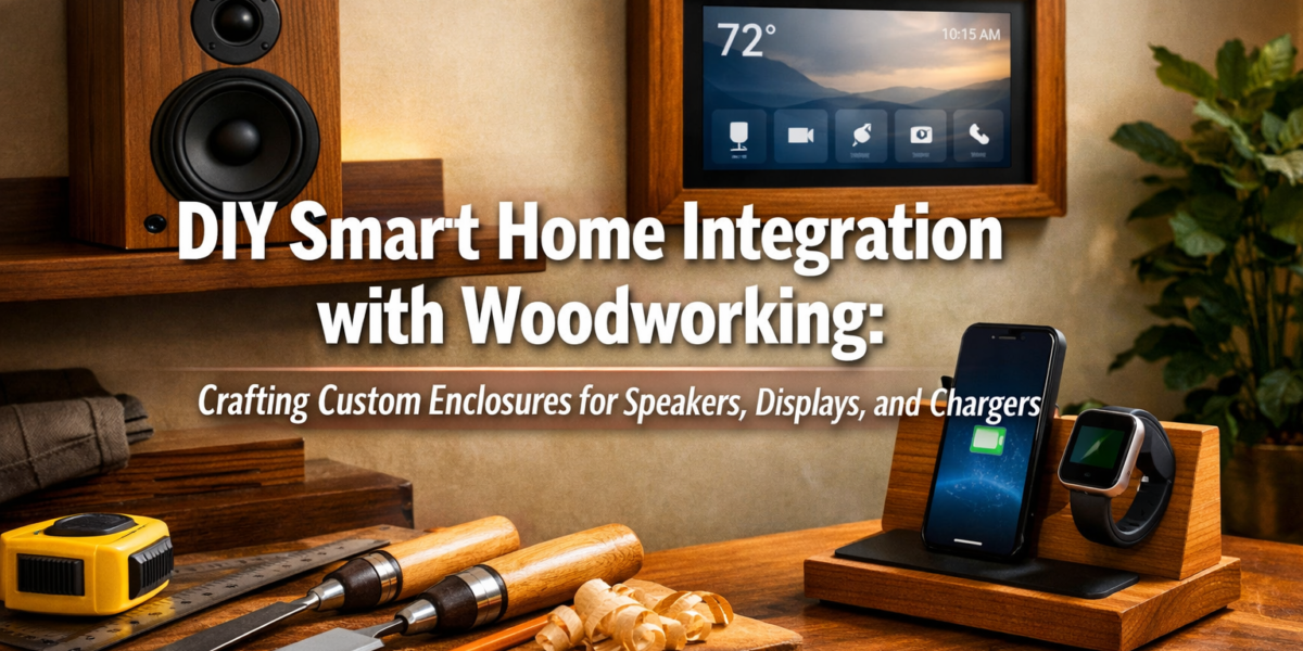 DIY Smart Home Integration with Woodworking: Crafting Custom Enclosures for Speakers, Displays, and Chargers