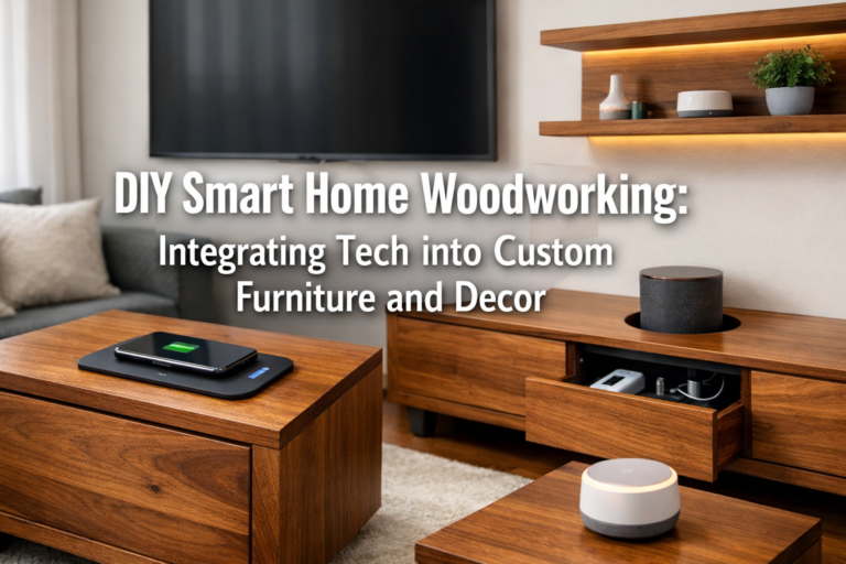 DIY Smart Home Woodworking: Integrating Tech into Custom Furniture and Decor