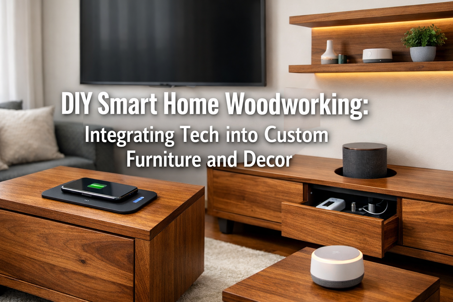 DIY Smart Home Woodworking: Integrating Tech into Custom Furniture and Decor