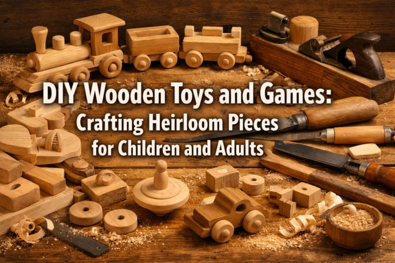 DIY Wooden Toys and Games: Crafting Heirloom Pieces for Children and Adults