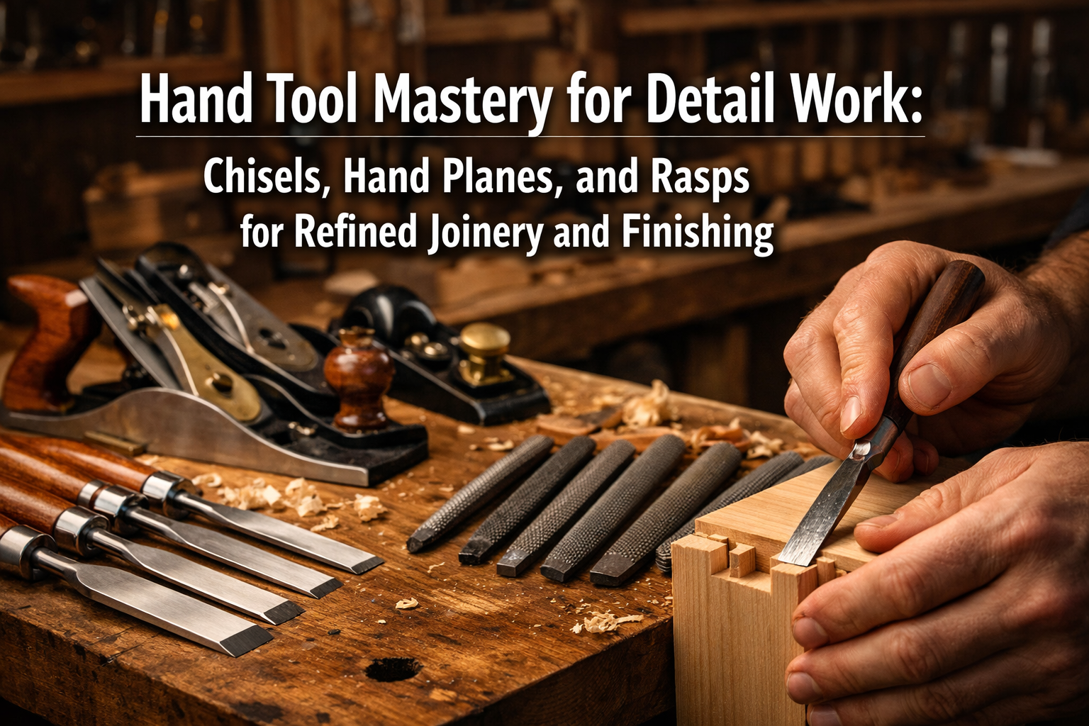 Hand Tool Mastery for Detail Work: Chisels, Hand Planes, and Rasps for Refined Joinery and Finishing