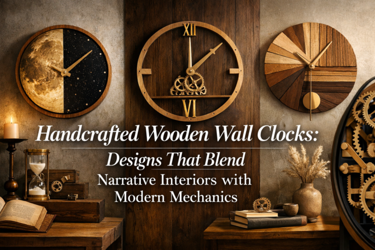 Handcrafted Wooden Wall Clocks: Designs That Blend Narrative Interiors with Modern Mechanics