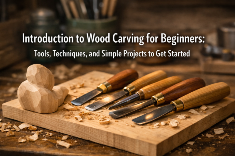 Introduction to Wood Carving for Beginners: Tools, Techniques, and Simple Projects to Get Started