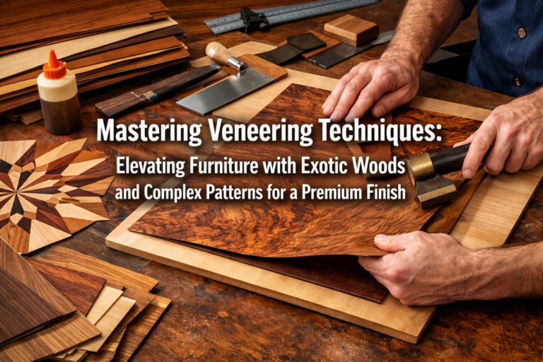Mastering Veneering Techniques: Elevating Furniture with Exotic Woods and Complex Patterns for a Premium Finish