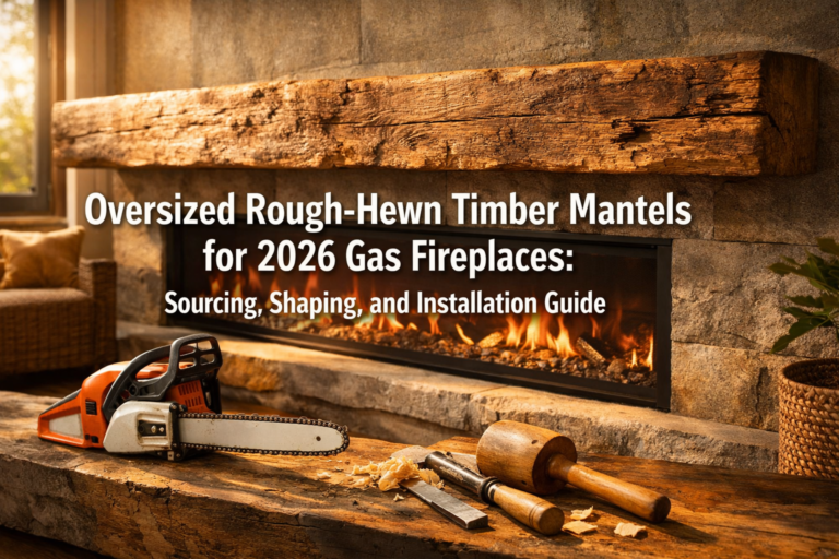 Oversized Rough-Hewn Timber Mantels for 2026 Gas Fireplaces: Sourcing, Shaping, and Installation Guide