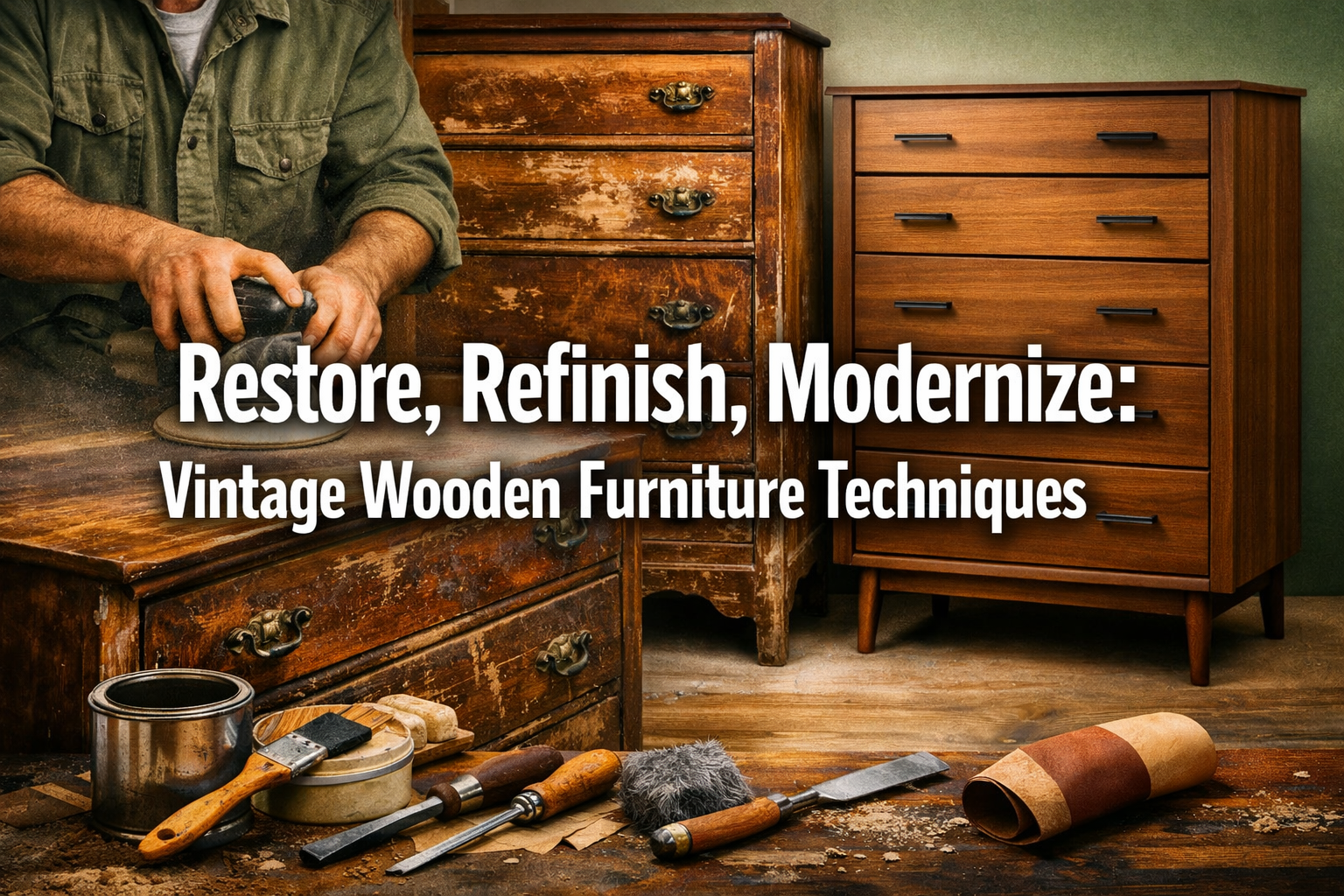 Restoring and Repurposing Vintage Wooden Furniture: Techniques for Repair, Refinishing, and Modernization