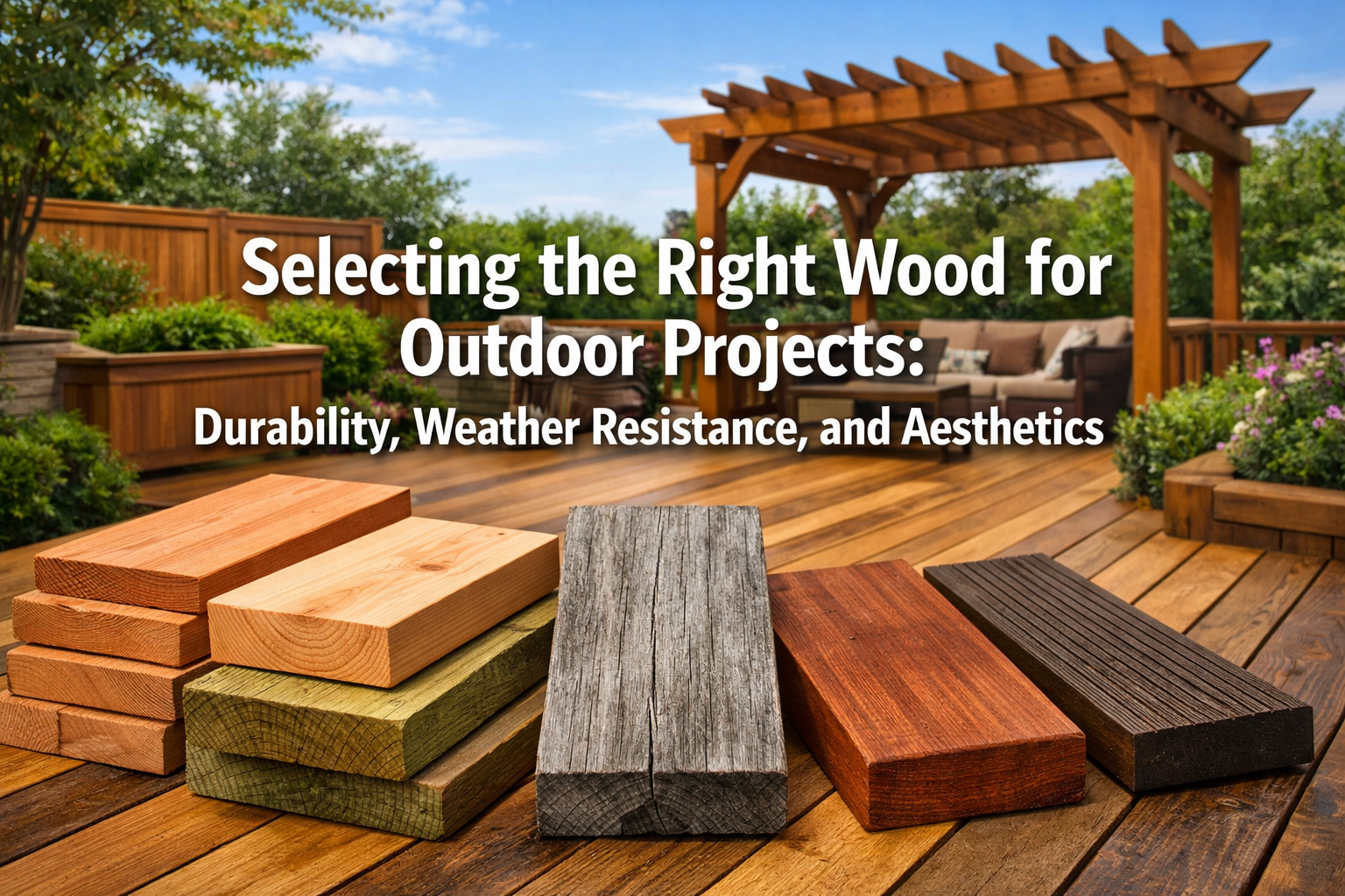 Selecting the Right Wood for Outdoor Projects: Durability, Weather Resistance, and Aesthetics