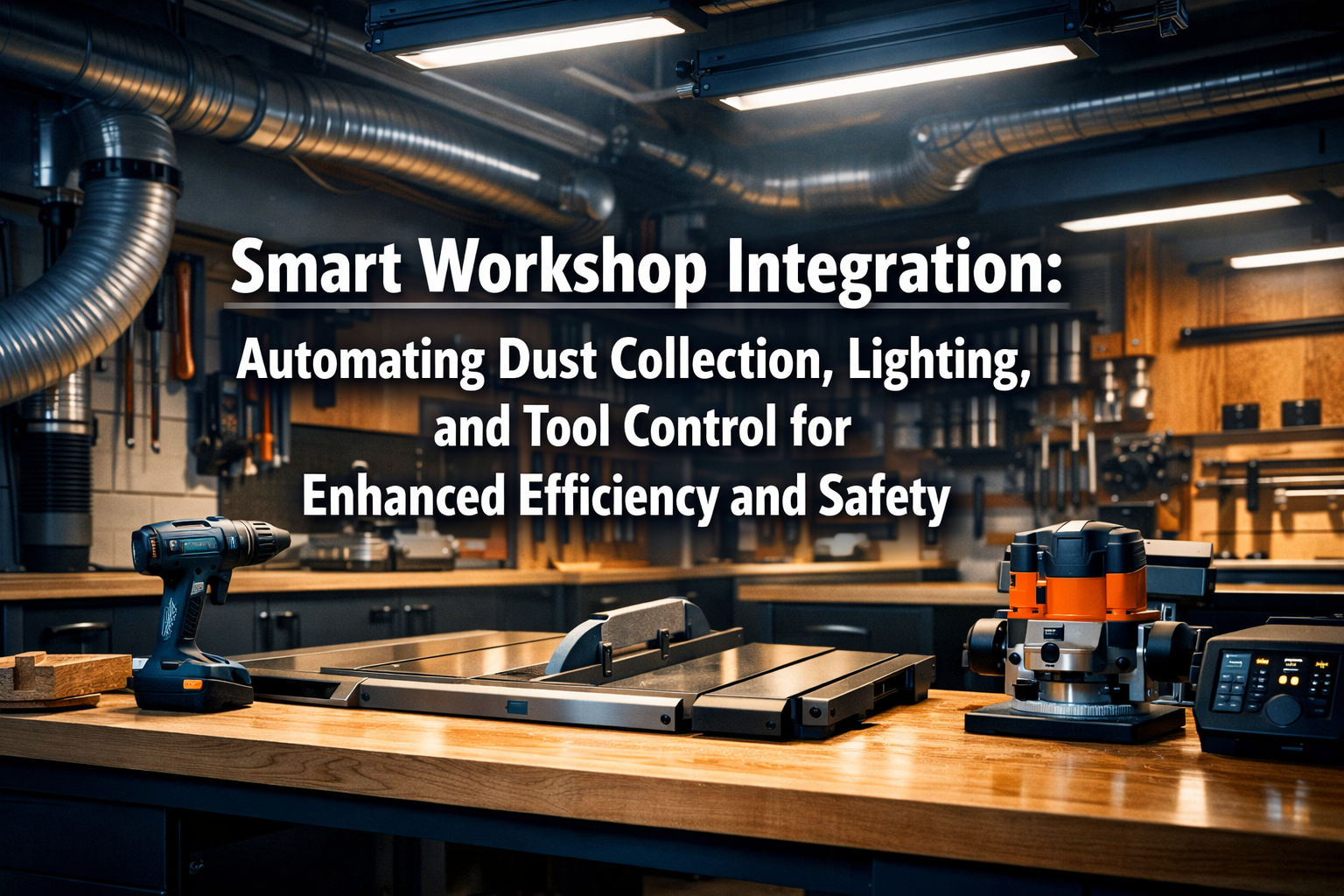 Smart Workshop Integration: Automating Dust Collection, Lighting, and Tool Control for Enhanced Efficiency and Safety