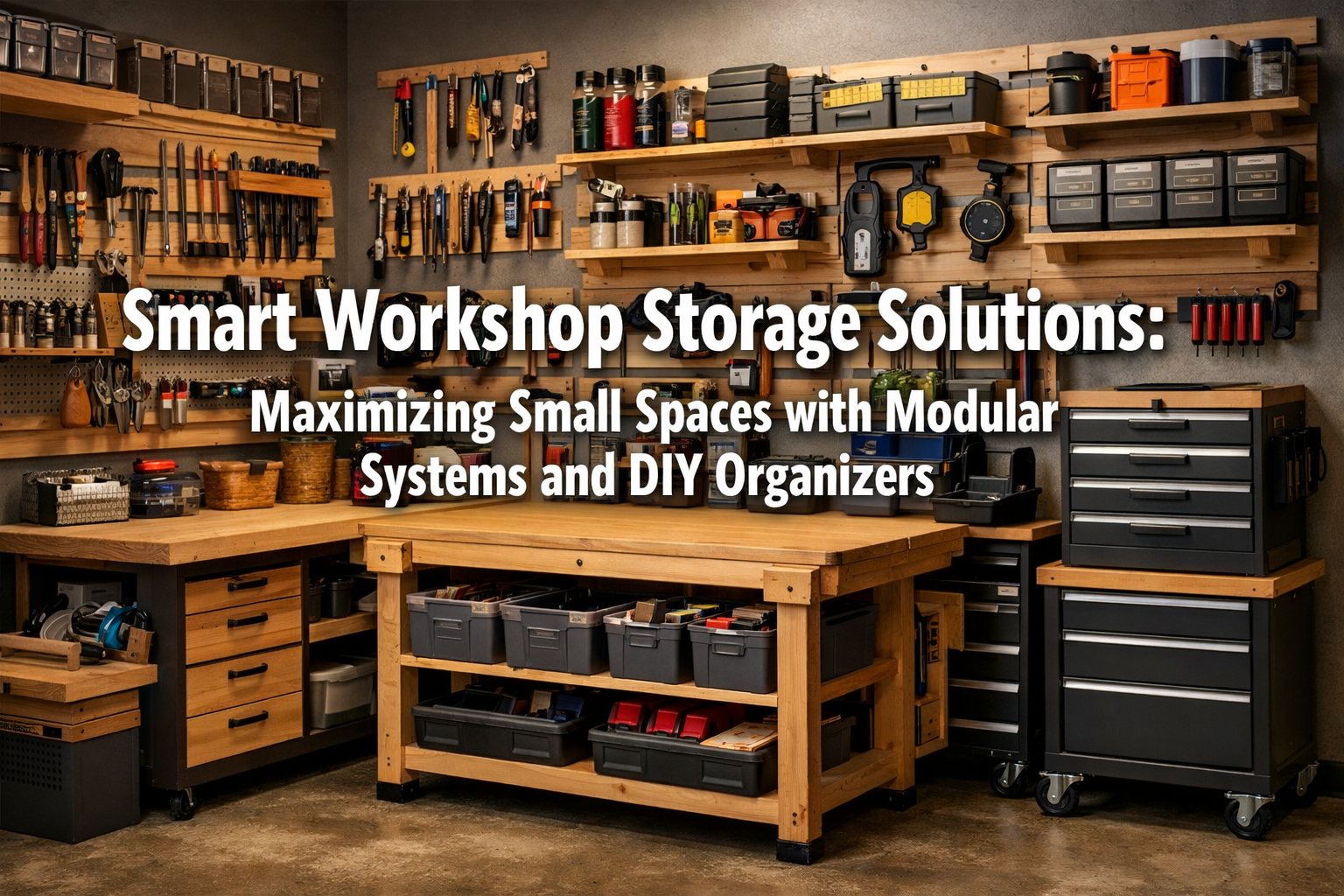 Smart Workshop Storage Solutions: Maximizing Small Spaces with Modular Systems and DIY Organizers