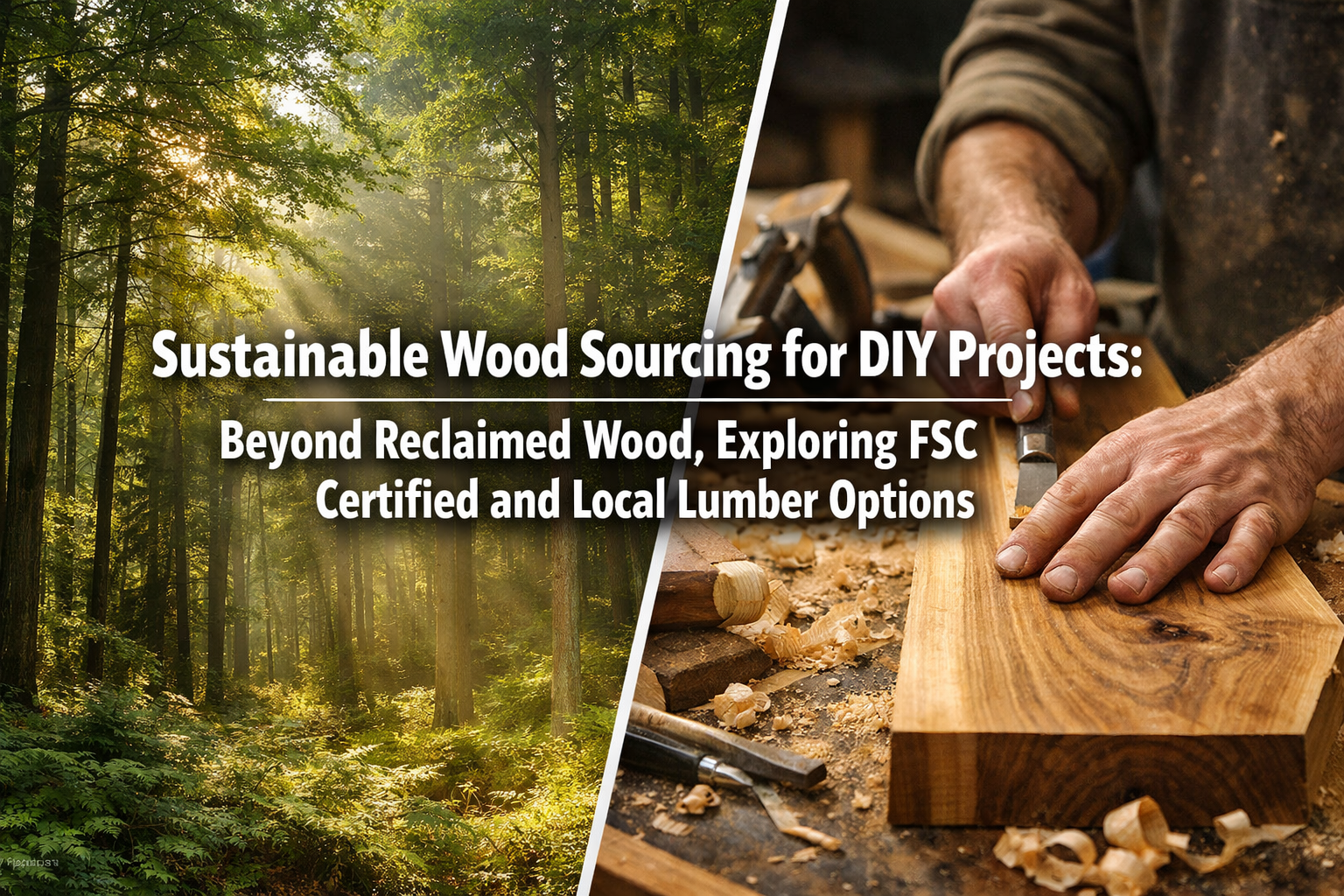 Sustainable Wood Sourcing for DIY Projects: Beyond Reclaimed Wood, Exploring FSC Certified and Local Lumber Options
