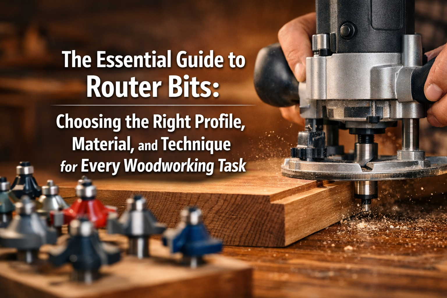 The Essential Guide to Router Bits: Choosing the Right Profile, Material, and Technique for Every Woodworking Task