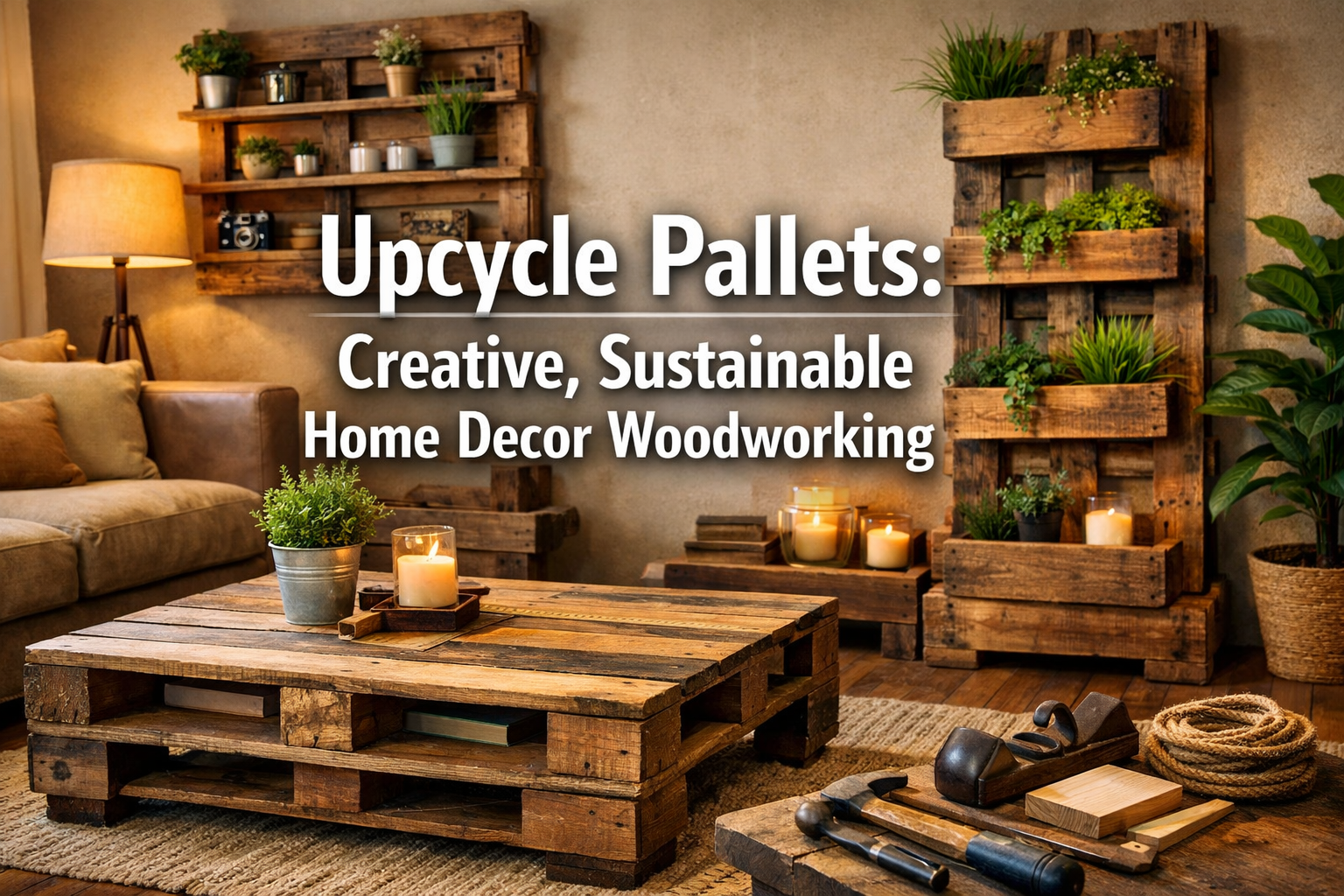 Upcycling Old Pallets: Creative and Sustainable Woodworking Projects for Home Decor