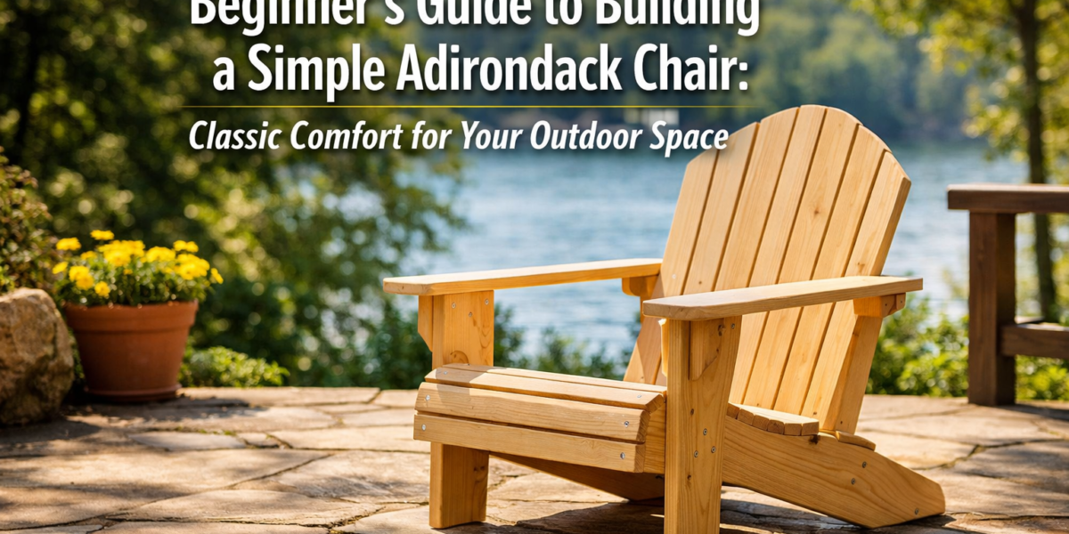 Beginner’s Guide to Building a Simple Adirondack Chair: Classic Comfort for Your Outdoor Space