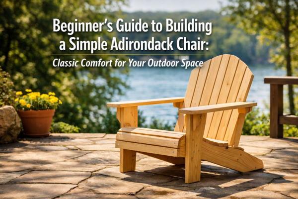 Beginner’s Guide to Building a Simple Adirondack Chair: Classic Comfort for Your Outdoor Space