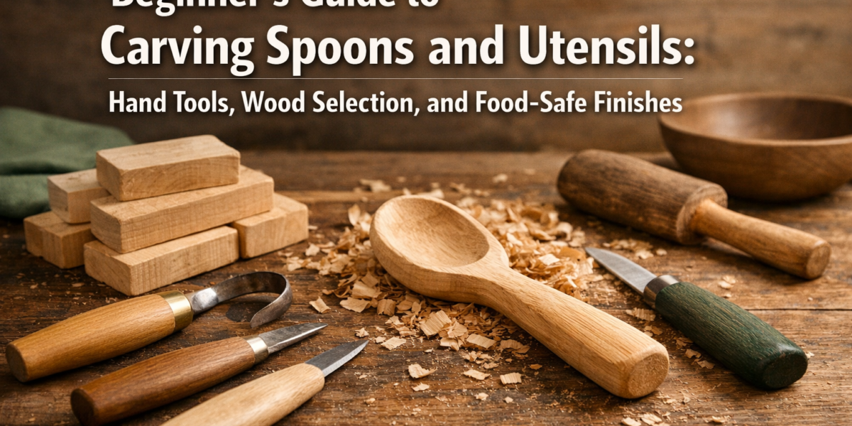 Beginner’s Guide to Carving Spoons and Utensils: Hand Tools, Wood Selection, and Food-Safe Finishes