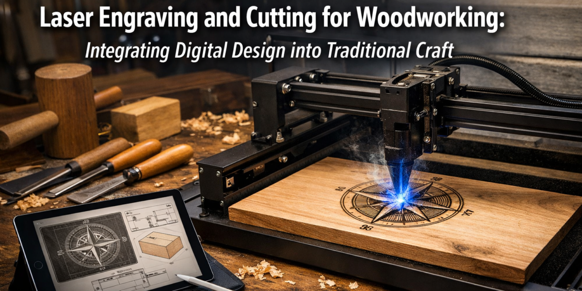 Beginner’s Guide to Laser Engraving and Cutting for Woodworking: Integrating Digital Design into Traditional Craft