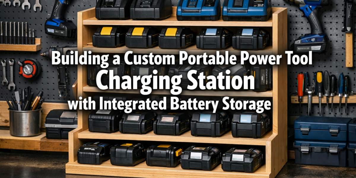 Building a Custom Portable Power Tool Charging Station with Integrated Battery Storage