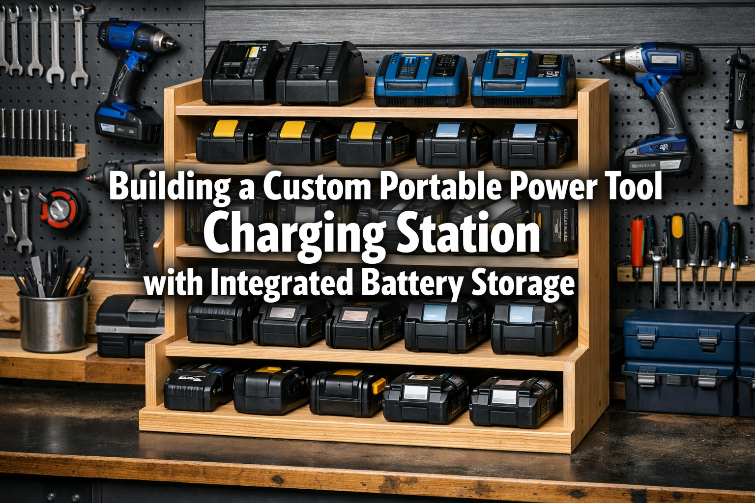 Building a Custom Portable Power Tool Charging Station with