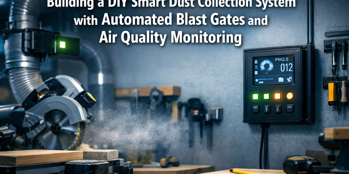 Building a DIY Smart Dust Collection System with Automated Blast Gates and Air Quality Monitoring