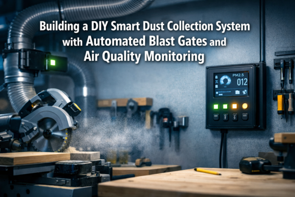 Building a DIY Smart Dust Collection System with Automated Blast Gates and Air Quality Monitoring
