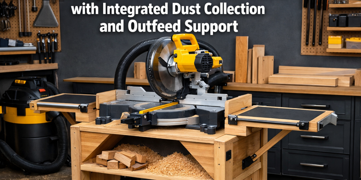 Building a Portable Miter Saw Stand with Integrated Dust Collection and Outfeed Support