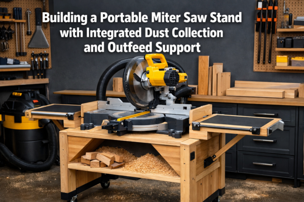 Building a Portable Miter Saw Stand with Integrated Dust Collection and Outfeed Support