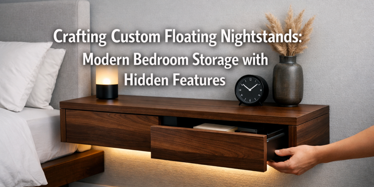 Crafting Custom Floating Nightstands: Modern Bedroom Storage with Hidden Features