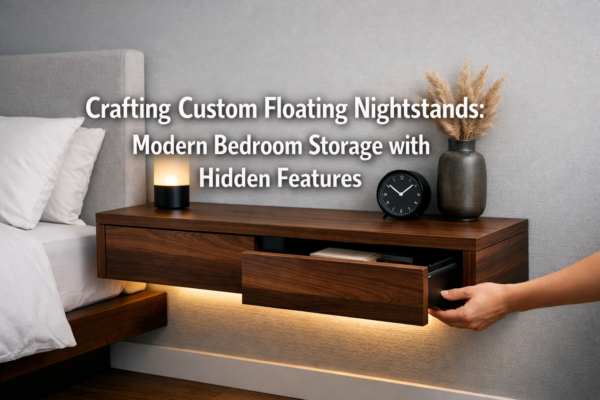 Crafting Custom Floating Nightstands: Modern Bedroom Storage with Hidden Features