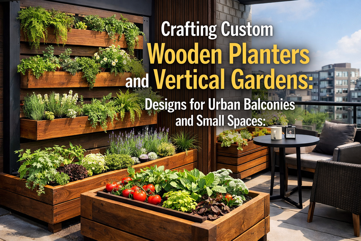 Crafting Custom Wooden Planters and Vertical Gardens: Designs for