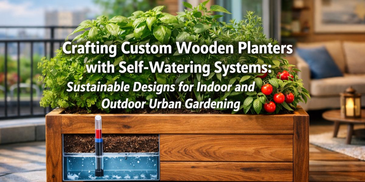 Crafting Custom Wooden Planters with Self-Watering Systems: Sustainable Designs for Indoor and Outdoor Urban Gardening