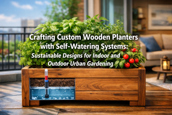Crafting Custom Wooden Planters with Self-Watering Systems: Sustainable Designs for Indoor and Outdoor Urban Gardening