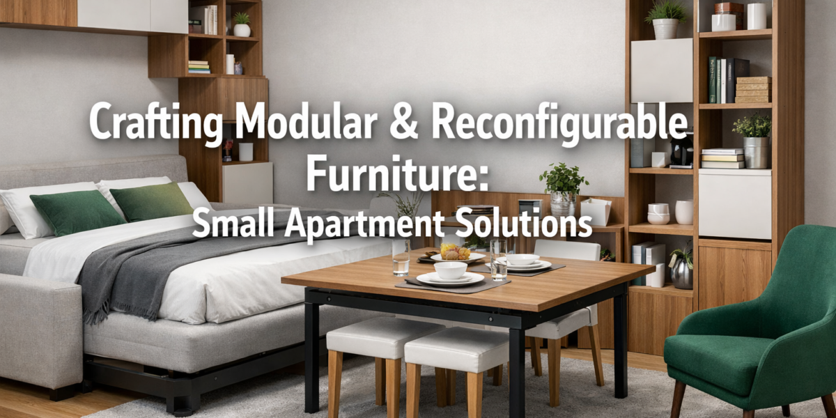 Crafting Modular and Reconfigurable Furniture for Small Apartments: Maximizing Space and Functionality