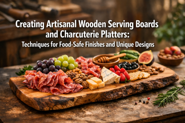 Creating Artisanal Wooden Serving Boards and Charcuterie Platters: Techniques for Food-Safe Finishes and Unique Designs