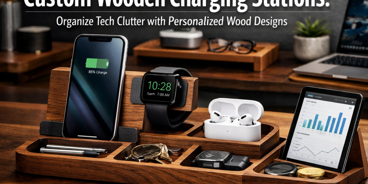 Custom Wooden Charging Stations: Organize Tech Clutter with Personalized Wood Designs