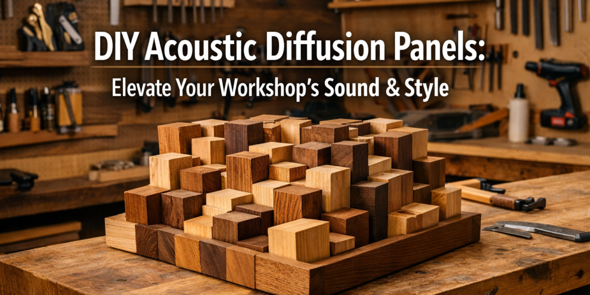 DIY Acoustic Diffusion Panels: Enhancing Workshop Sound and Aesthetics with Wood Designs