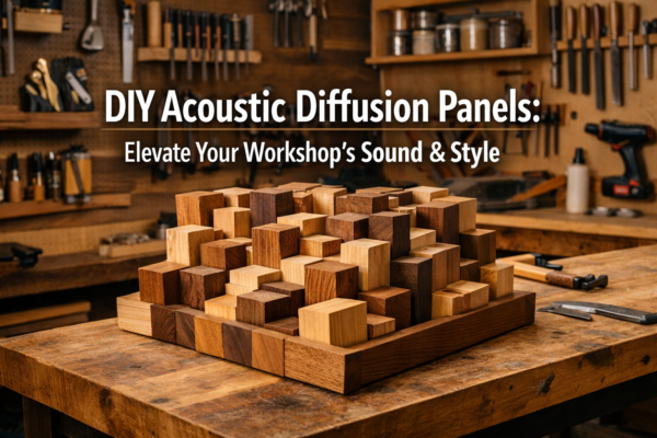 DIY Acoustic Diffusion Panels: Enhancing Workshop Sound and Aesthetics with Wood Designs