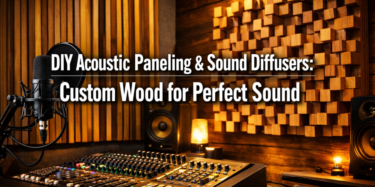 DIY Acoustic Paneling and Sound Diffusers: Enhancing Home Studios and Theaters with Custom Wooden Designs