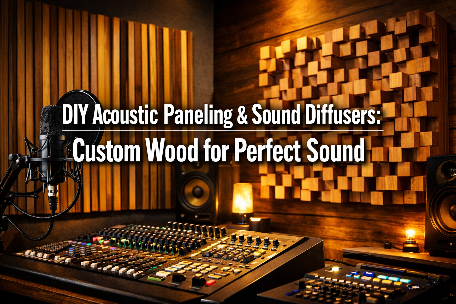 Radio Studio Diffuser Design DIY Acoustic Paneling and Sound Diffusers: Enhancing Home Studios and