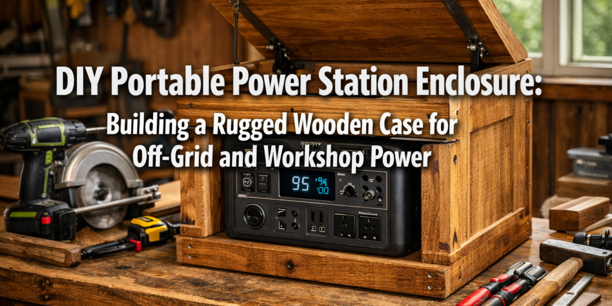 DIY Portable Power Station Enclosure: Building a Rugged Wooden Case for Off-Grid and Workshop Power