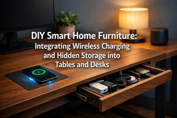 DIY Smart Home Furniture: Integrating Wireless Charging and Hidden Storage into Tables and Desks
