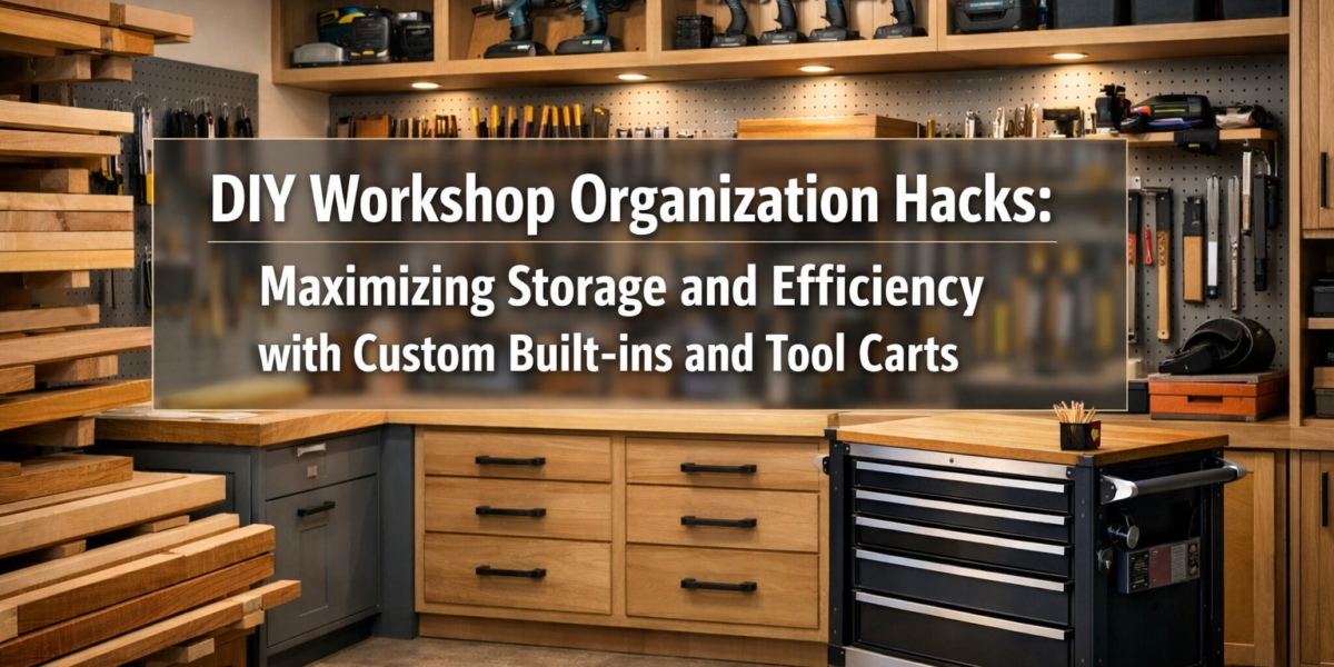 DIY Workshop Organization Hacks: Maximizing Storage and Efficiency with Custom Built-ins and Tool Carts