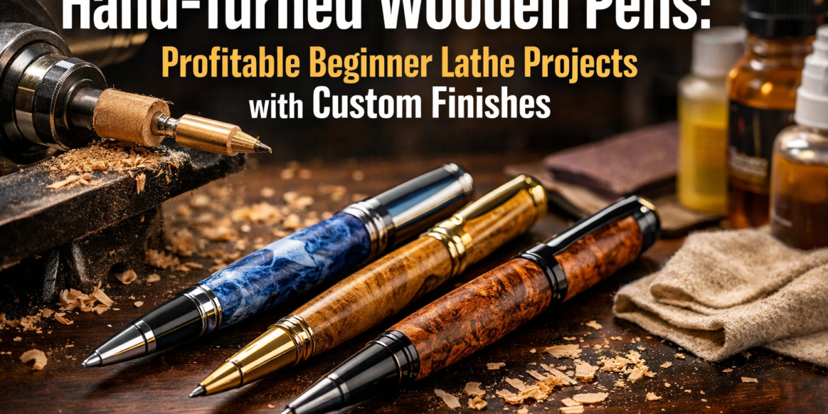 Hand-Turned Wooden Pens: Profitable Beginner Lathe Projects with Custom Finishes