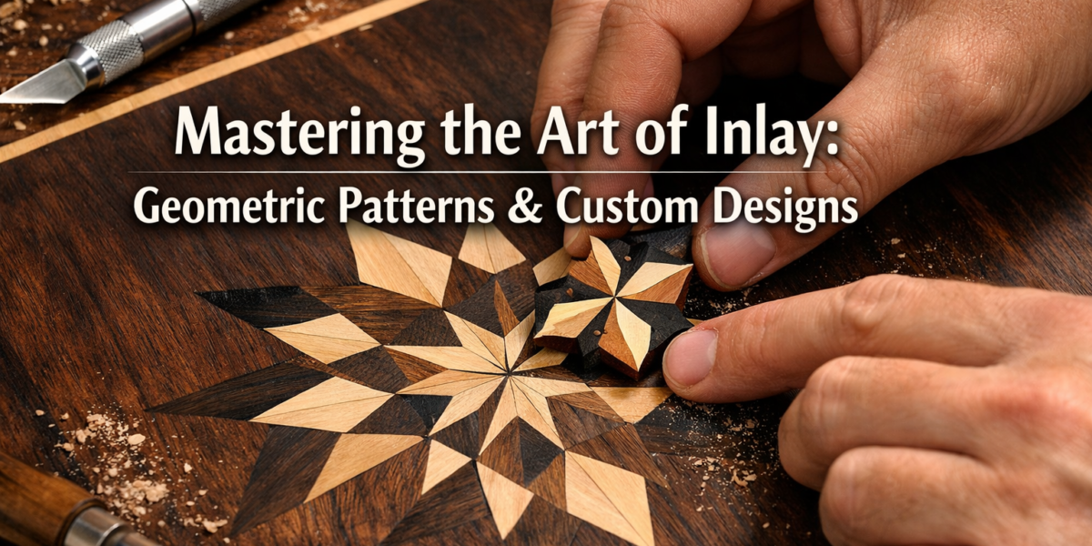Mastering the Art of Inlay: Creating Geometric Patterns and Custom Designs with Contrasting Woods