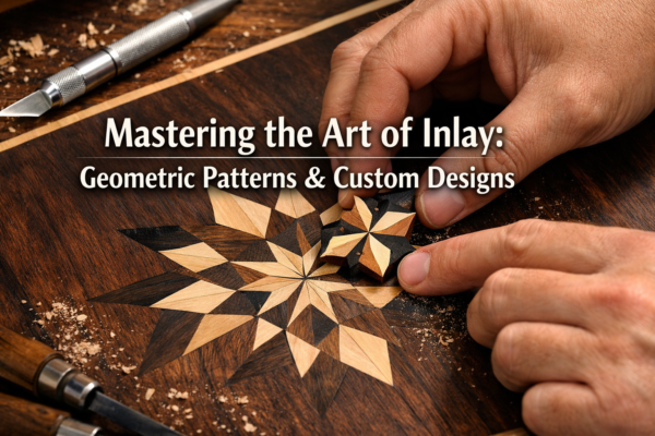 Mastering the Art of Inlay: Creating Geometric Patterns and Custom Designs with Contrasting Woods