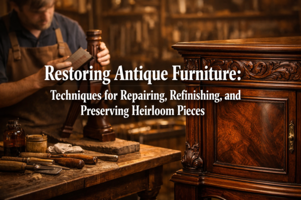 Restoring Antique Furniture: Techniques for Repairing, Refinishing, and Preserving Heirloom Pieces