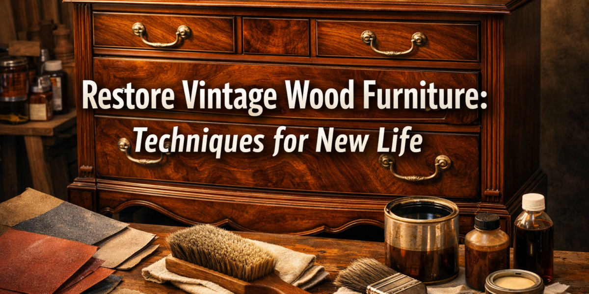 Restoring and Refinishing Vintage Wood Furniture: Techniques for Bringing Old Pieces Back to Life