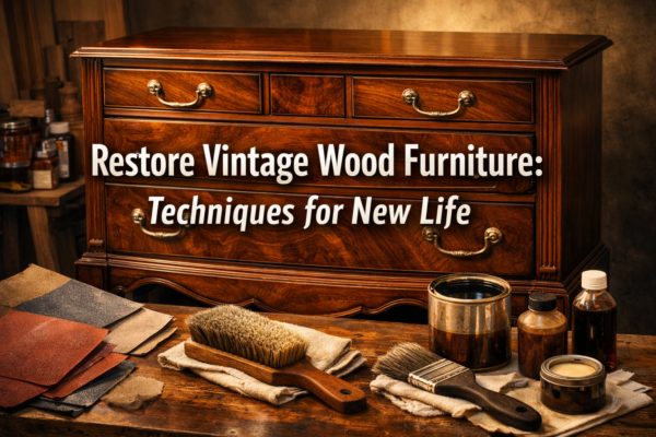 Restoring and Refinishing Vintage Wood Furniture: Techniques for Bringing Old Pieces Back to Life