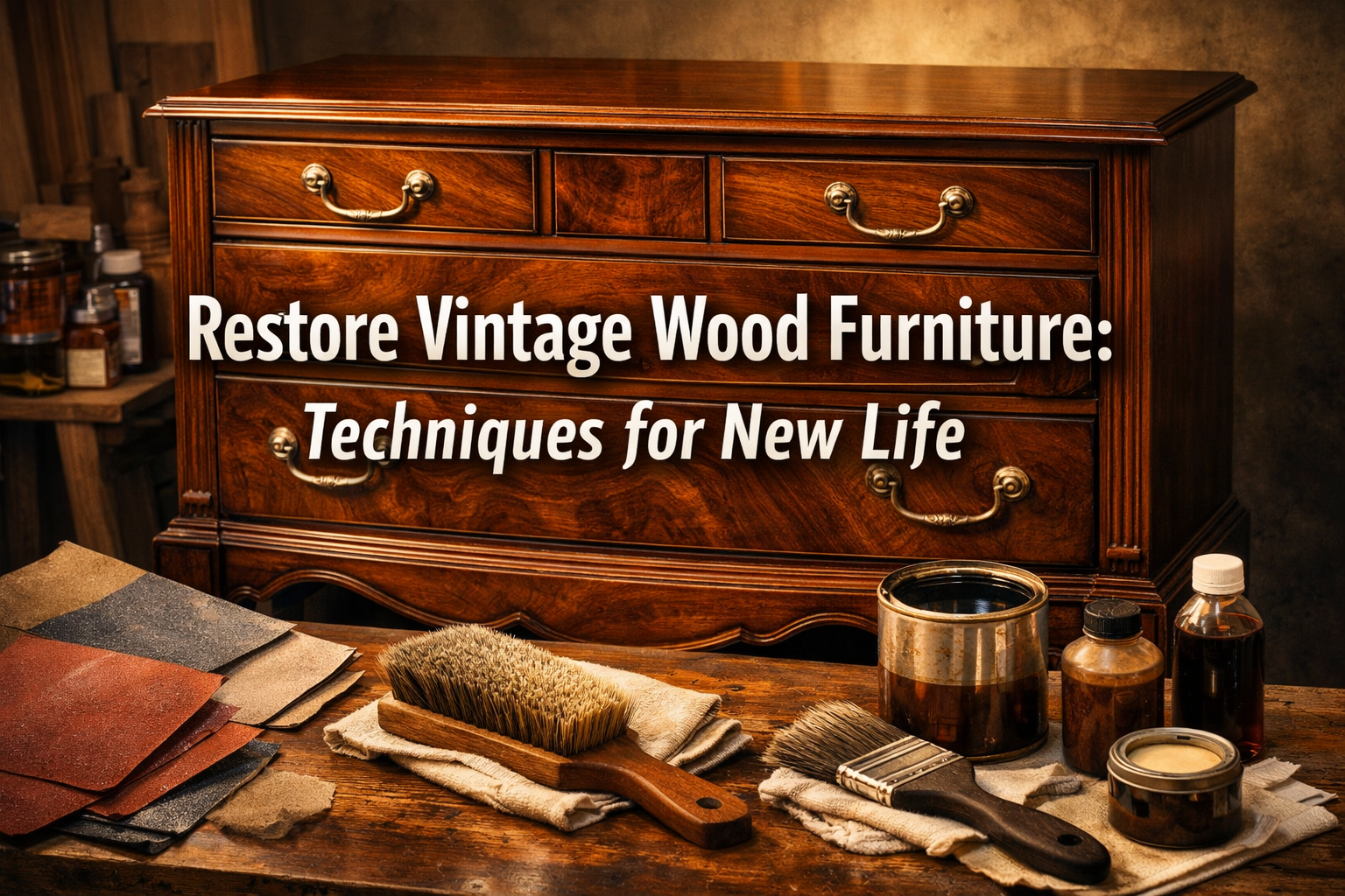 Restoring and Refinishing Vintage Wood Furniture: Techniques for