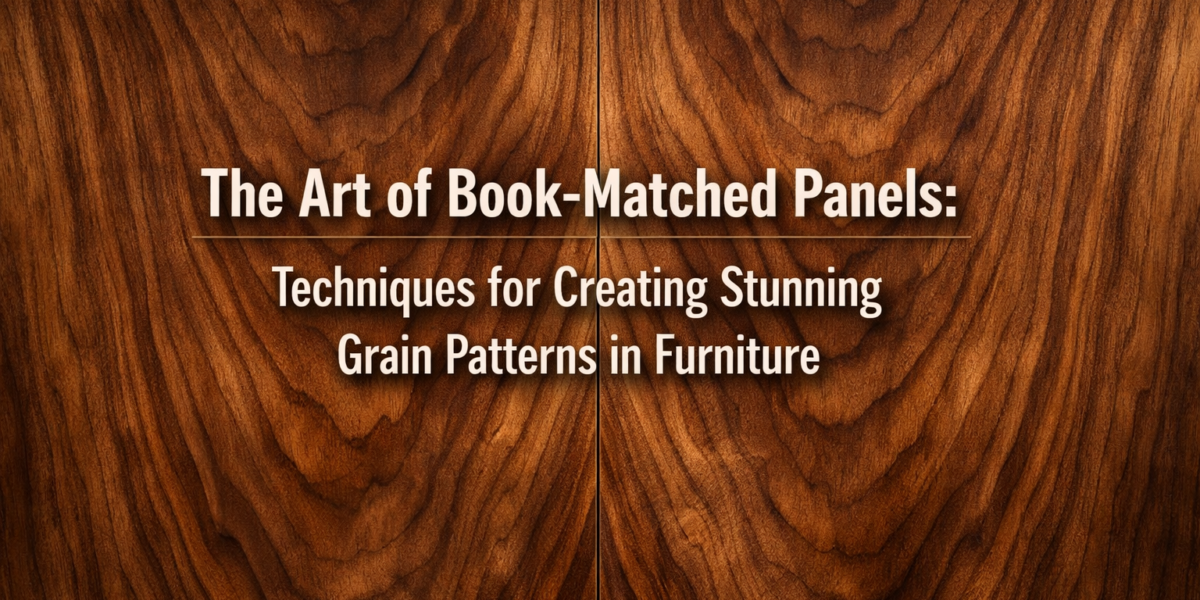 The Art of Book-Matched Panels: Techniques for Creating Stunning Grain Patterns in Furniture