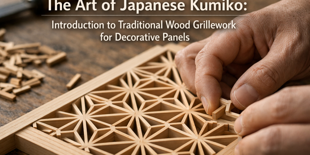 The Art of Japanese Kumiko: Introduction to Traditional Wood Grillework for Decorative Panels